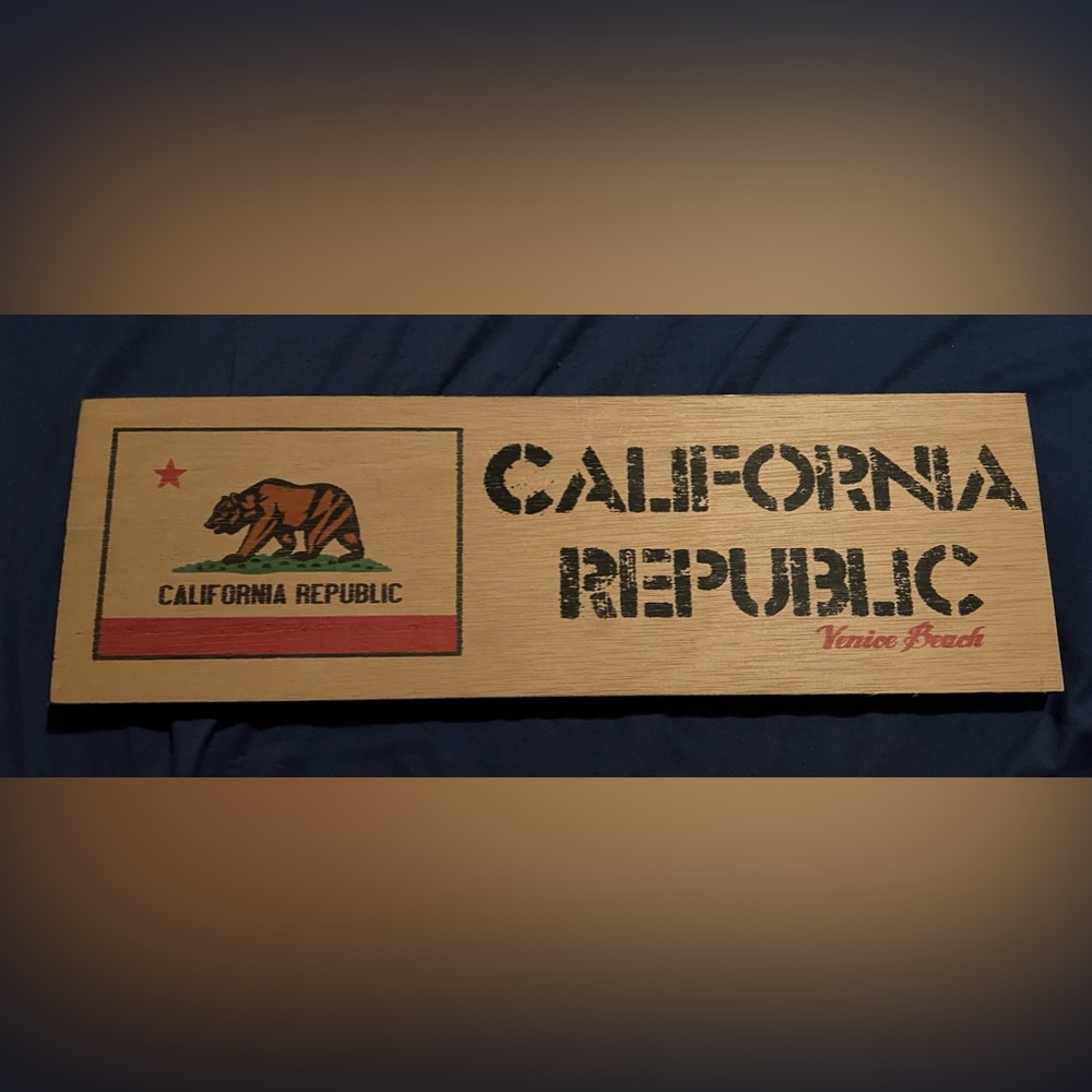 California wooden sign